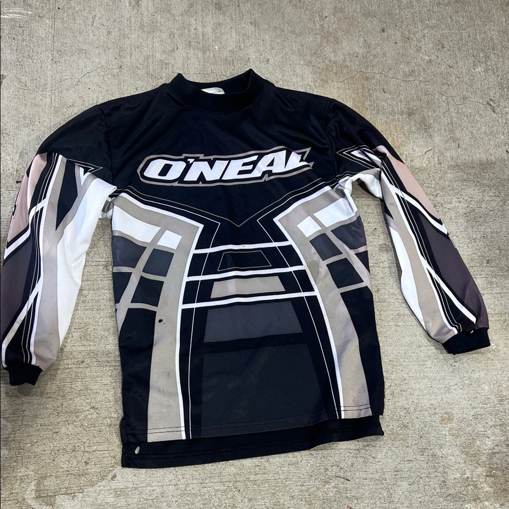 O'Neal kids large Black and Gray Racing Jersey